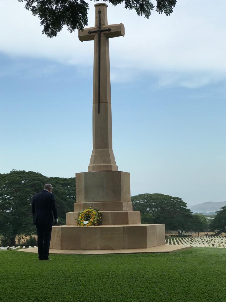 Prime Minister the Honourable Scott Morrison at Port Moresby -Bomana -War Cemetery 19 NOV 18